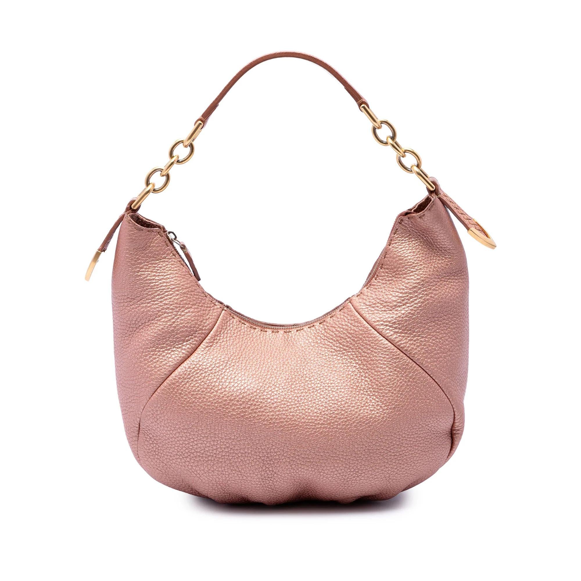 Pocket leather handbag