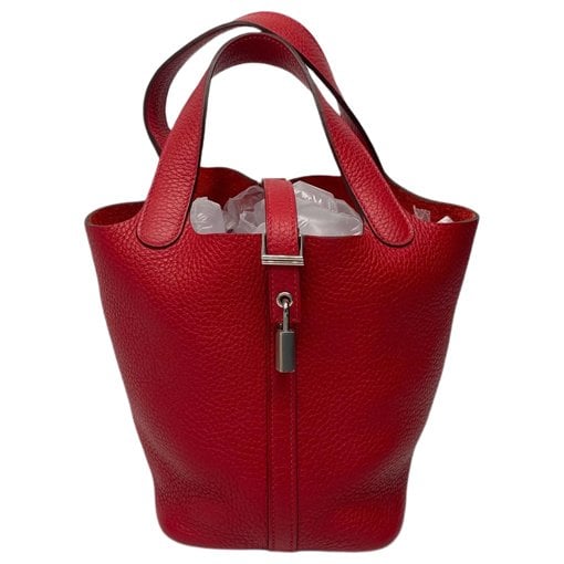 Picotin leather handbag