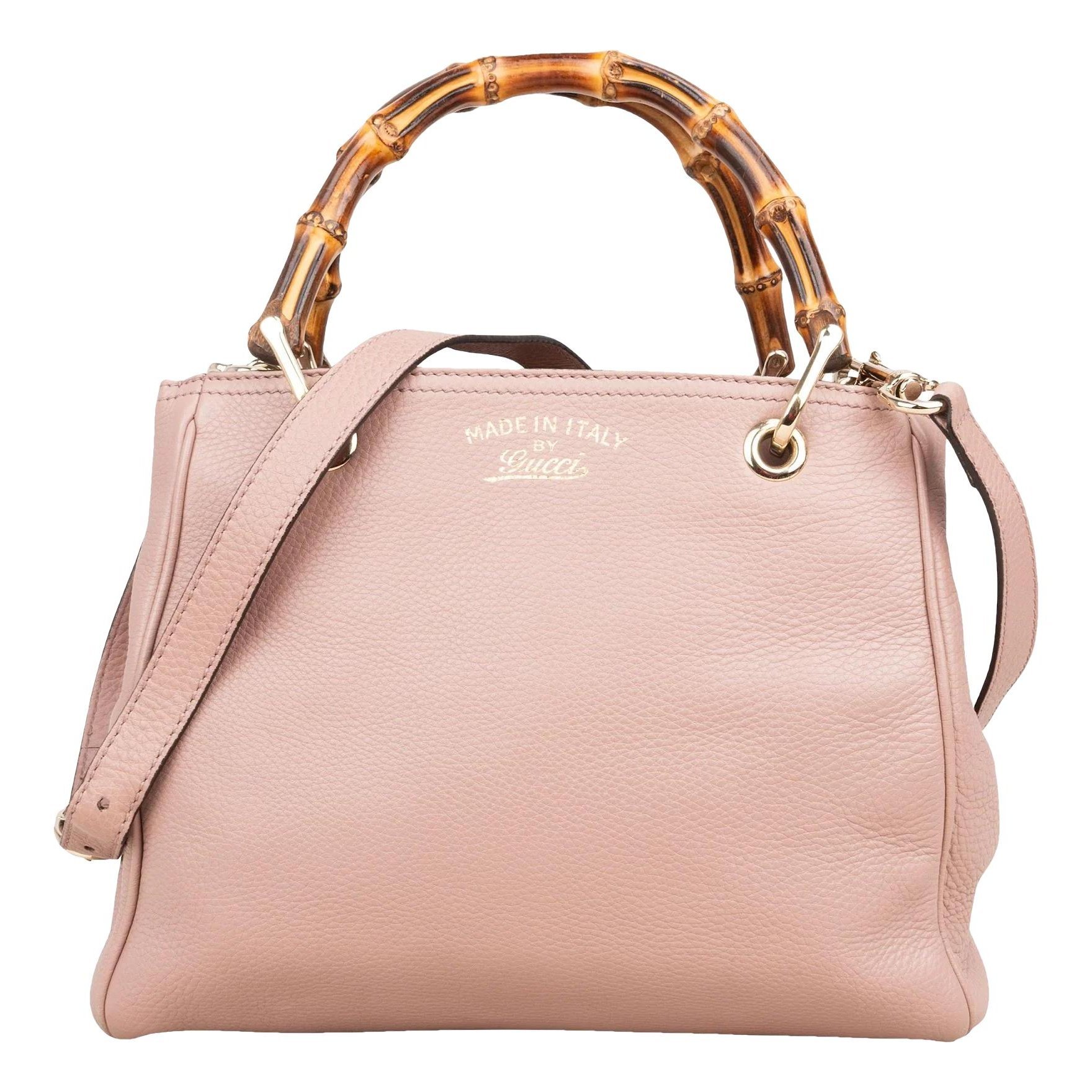 Bamboo leather handbag