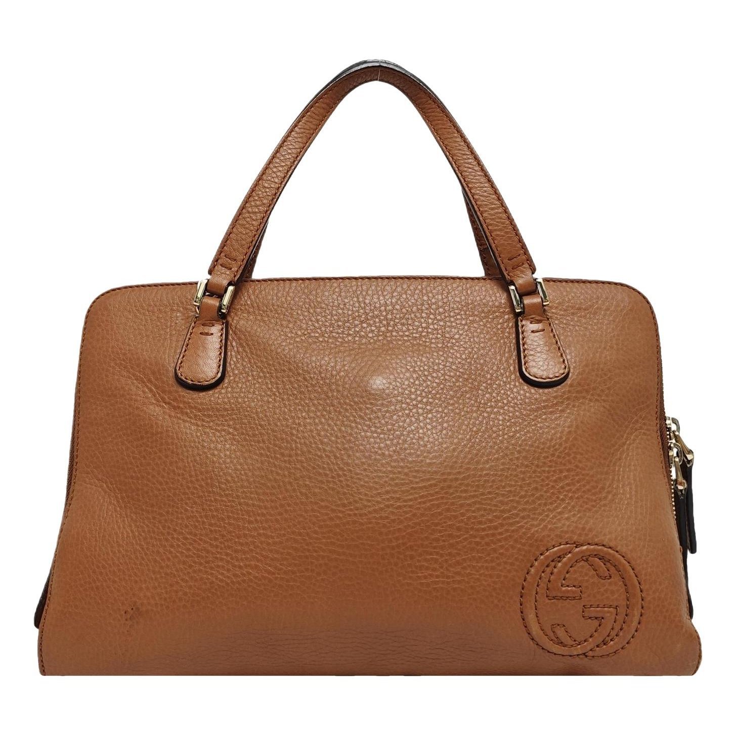 Leather handbag