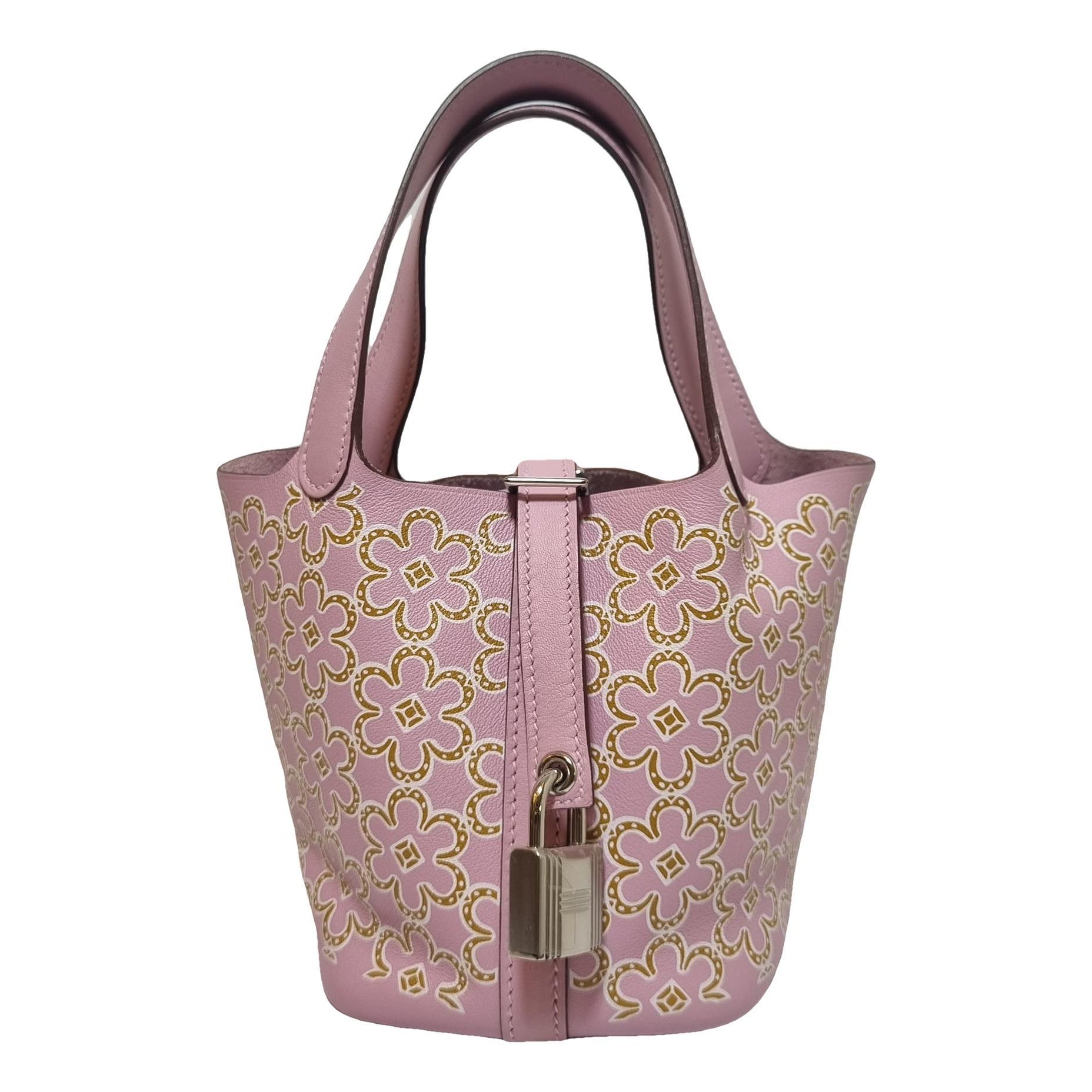 Picotin leather tote