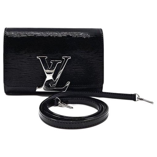 Leather clutch bag