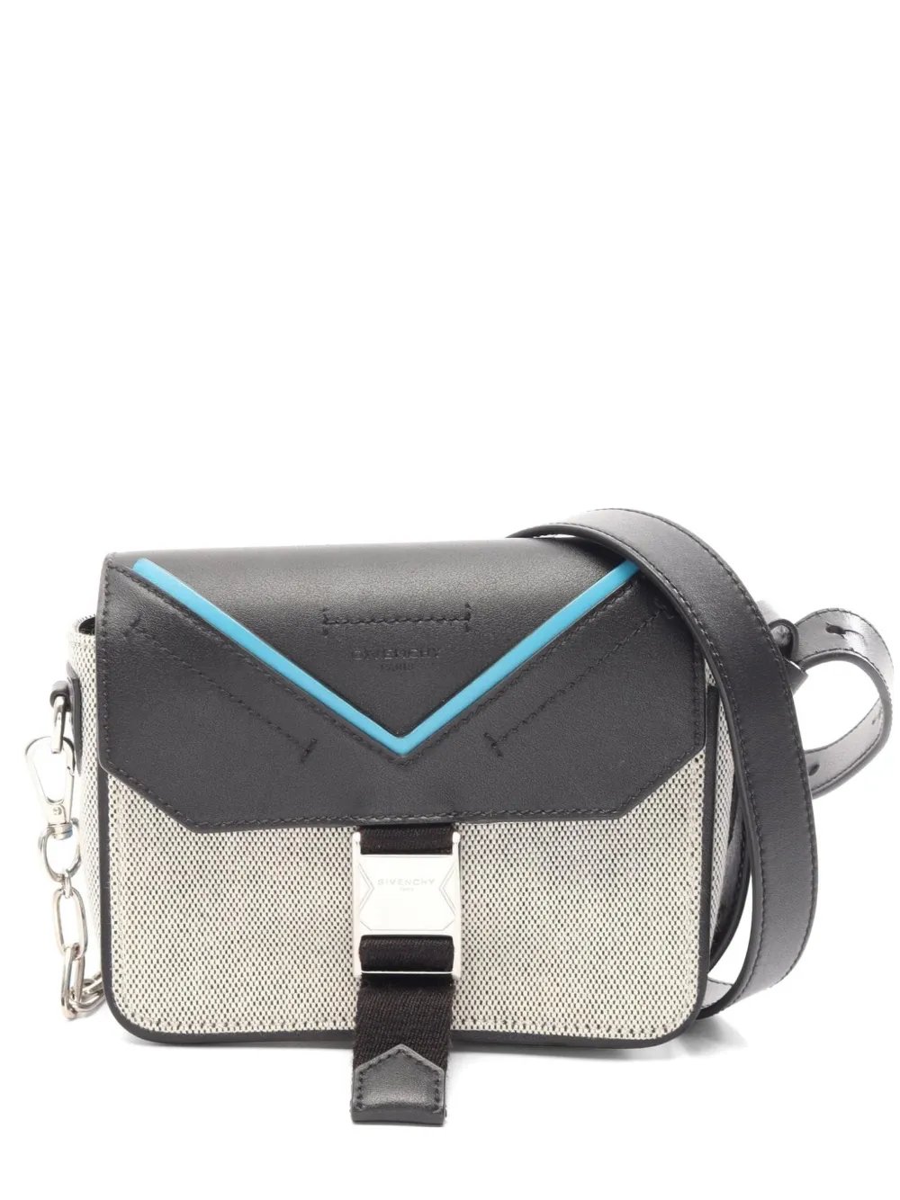 2010s leather-trim shoulder bag