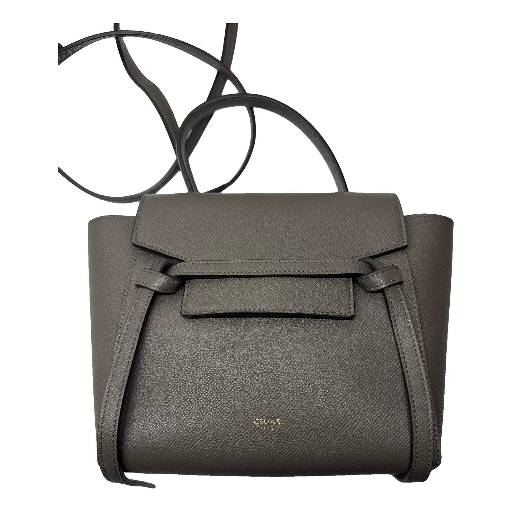 Belt leather handbag