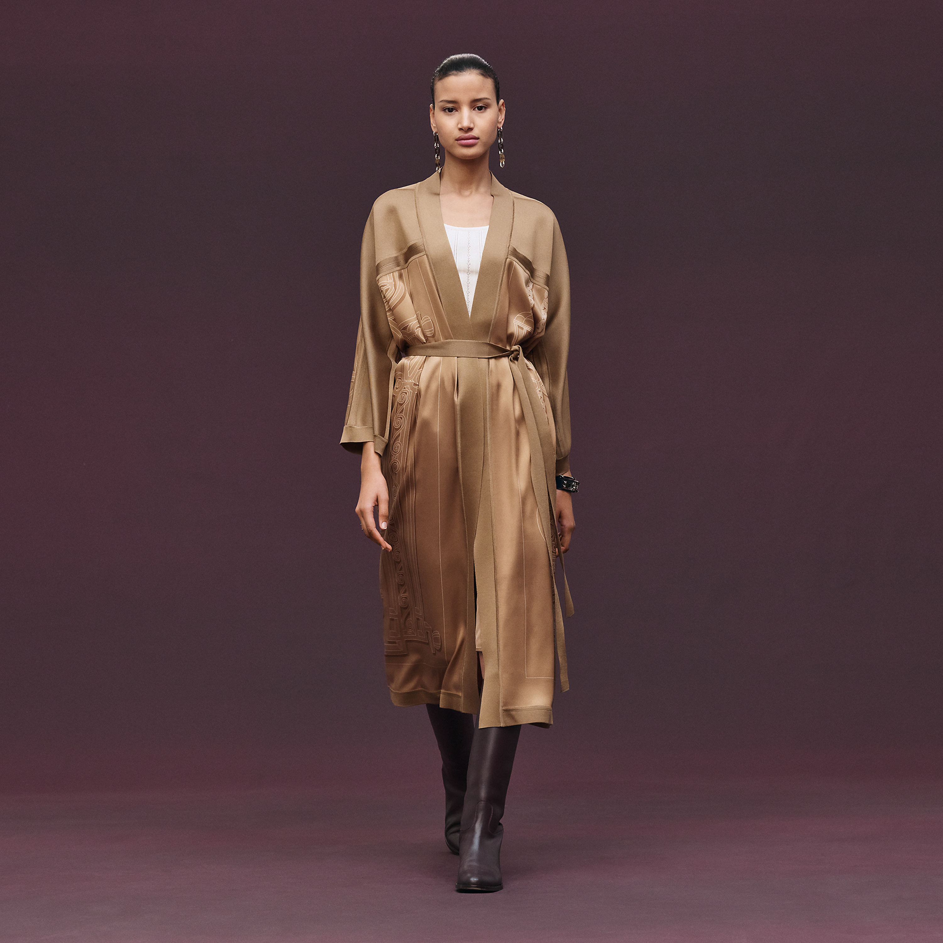 "L'Enseigne du Sellier" long cardigan