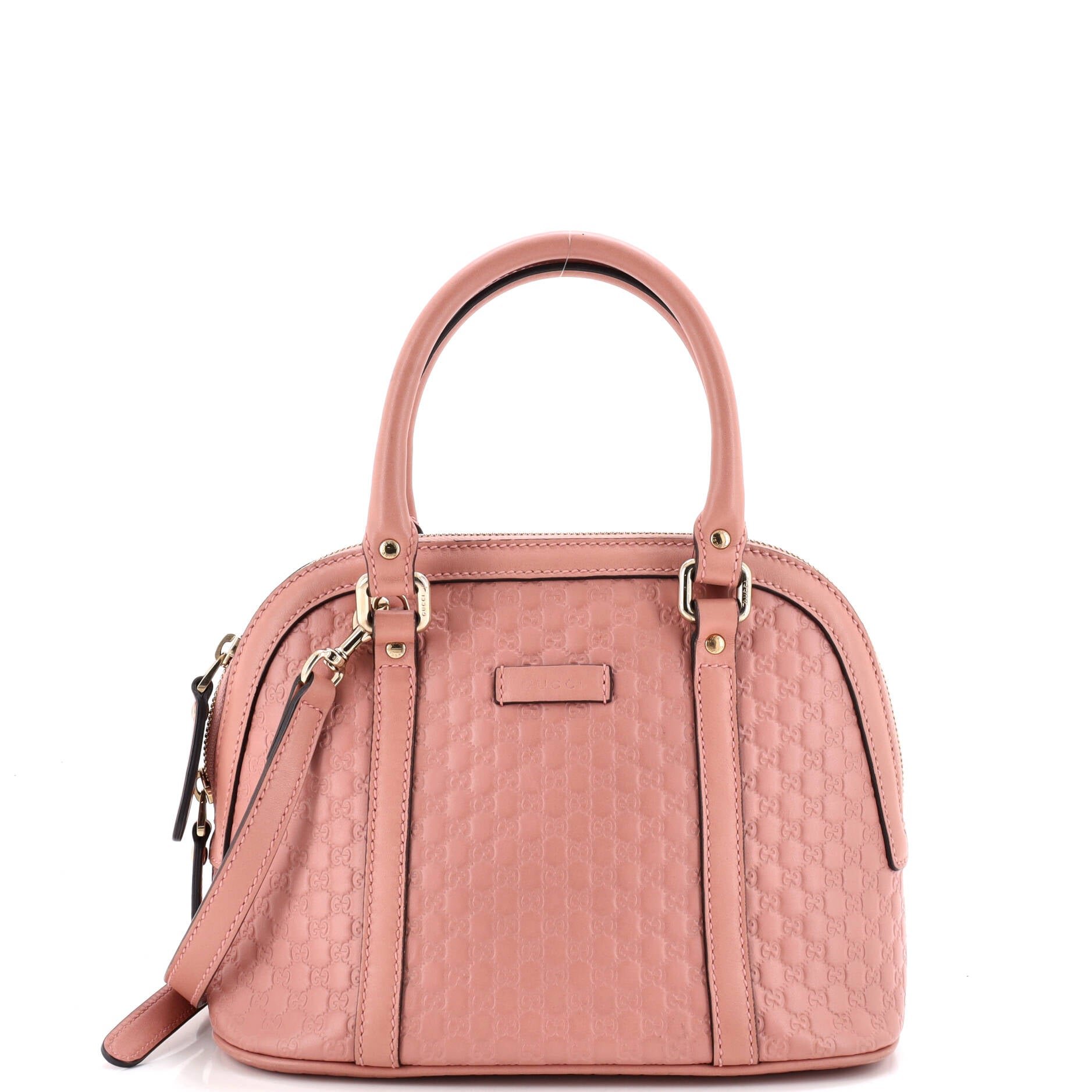 Convertible Dome Satchel Microguccissima Leather Mini