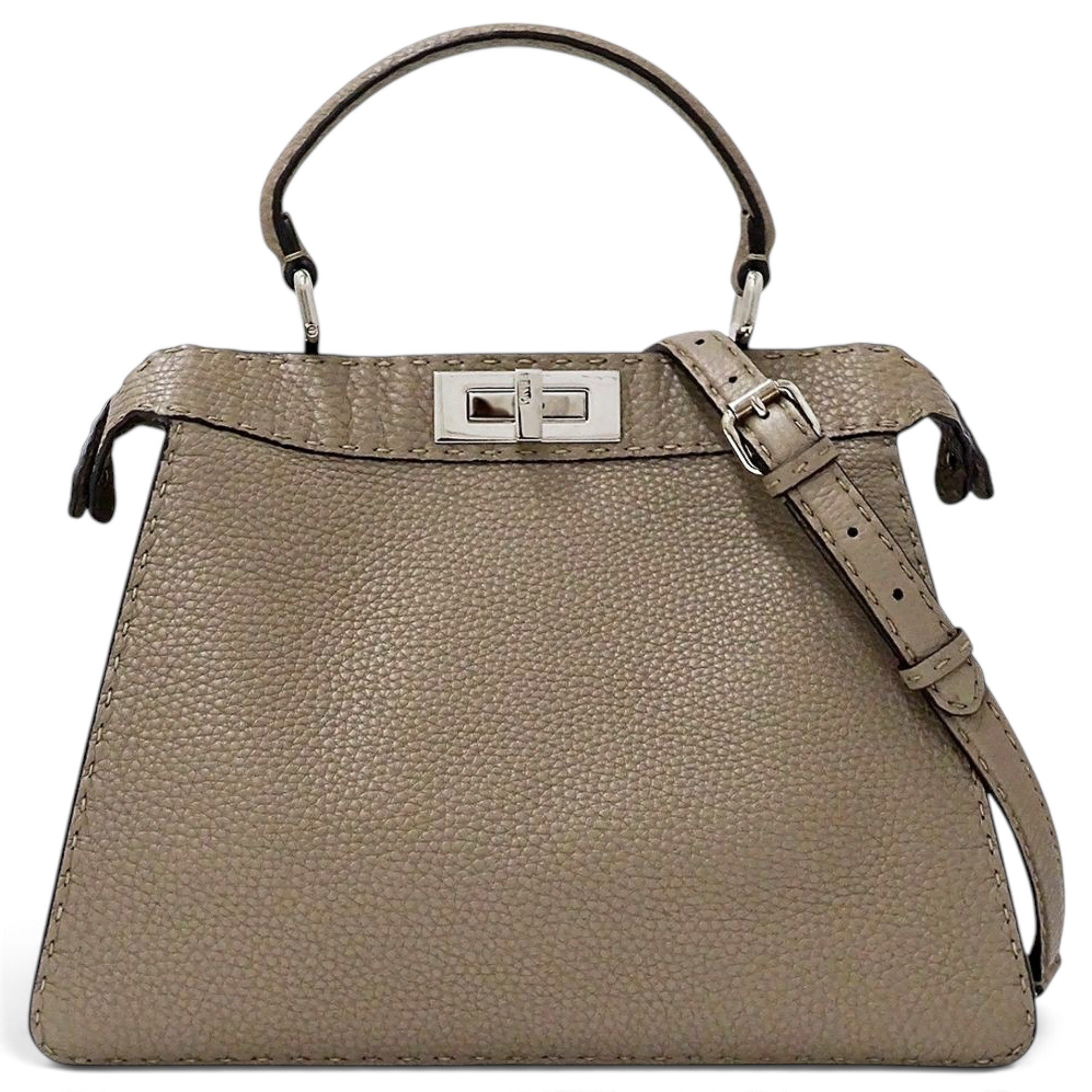 Peekaboo leather handbag