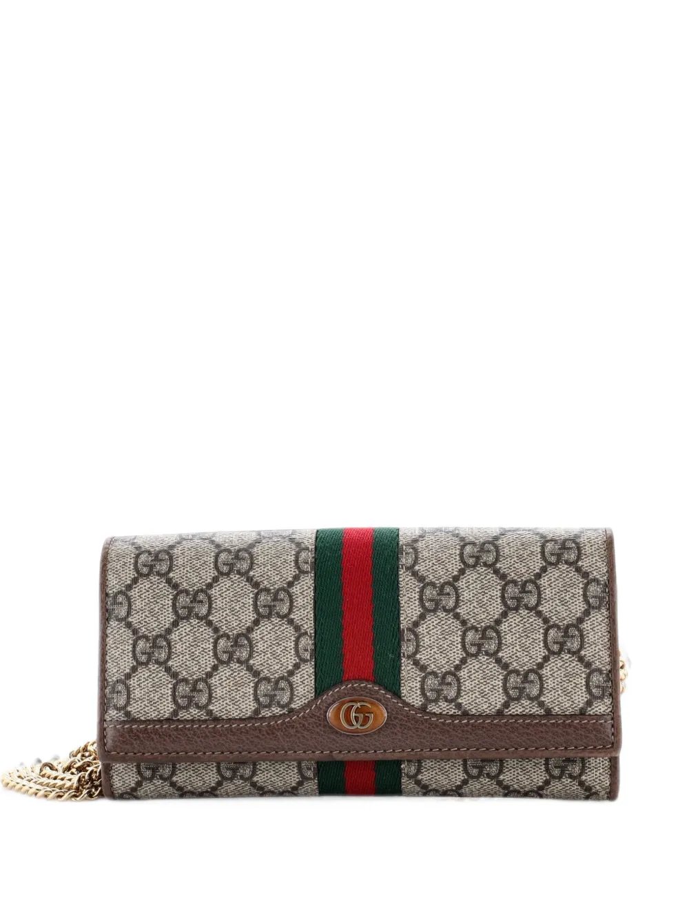 Ophidia Chain Wallet GG Coated Canvas crossbody bag