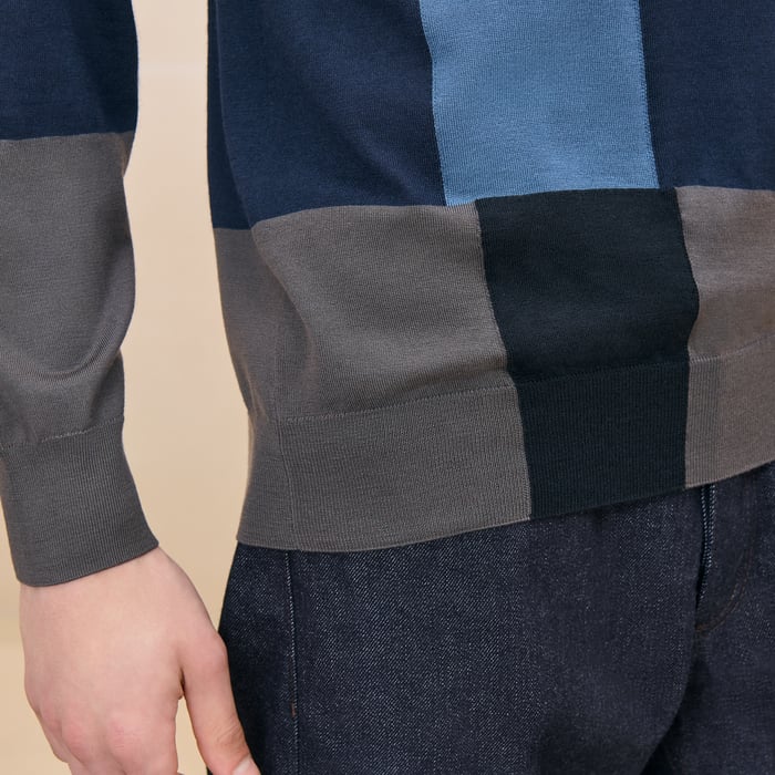 Marine "Graphique Colore" Crewneck Sweater