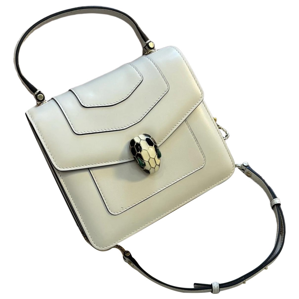 Serpenti leather handbag