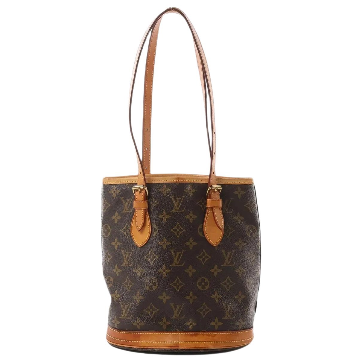Bucket leather handbag