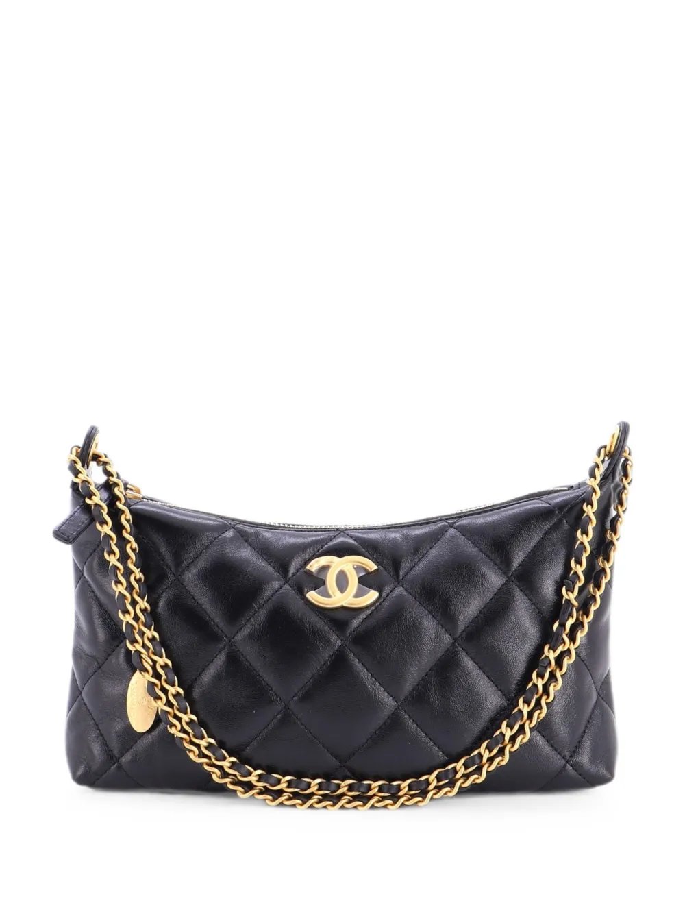 CC Medallion Hobo Quilted Lambskin Small shoulder bag