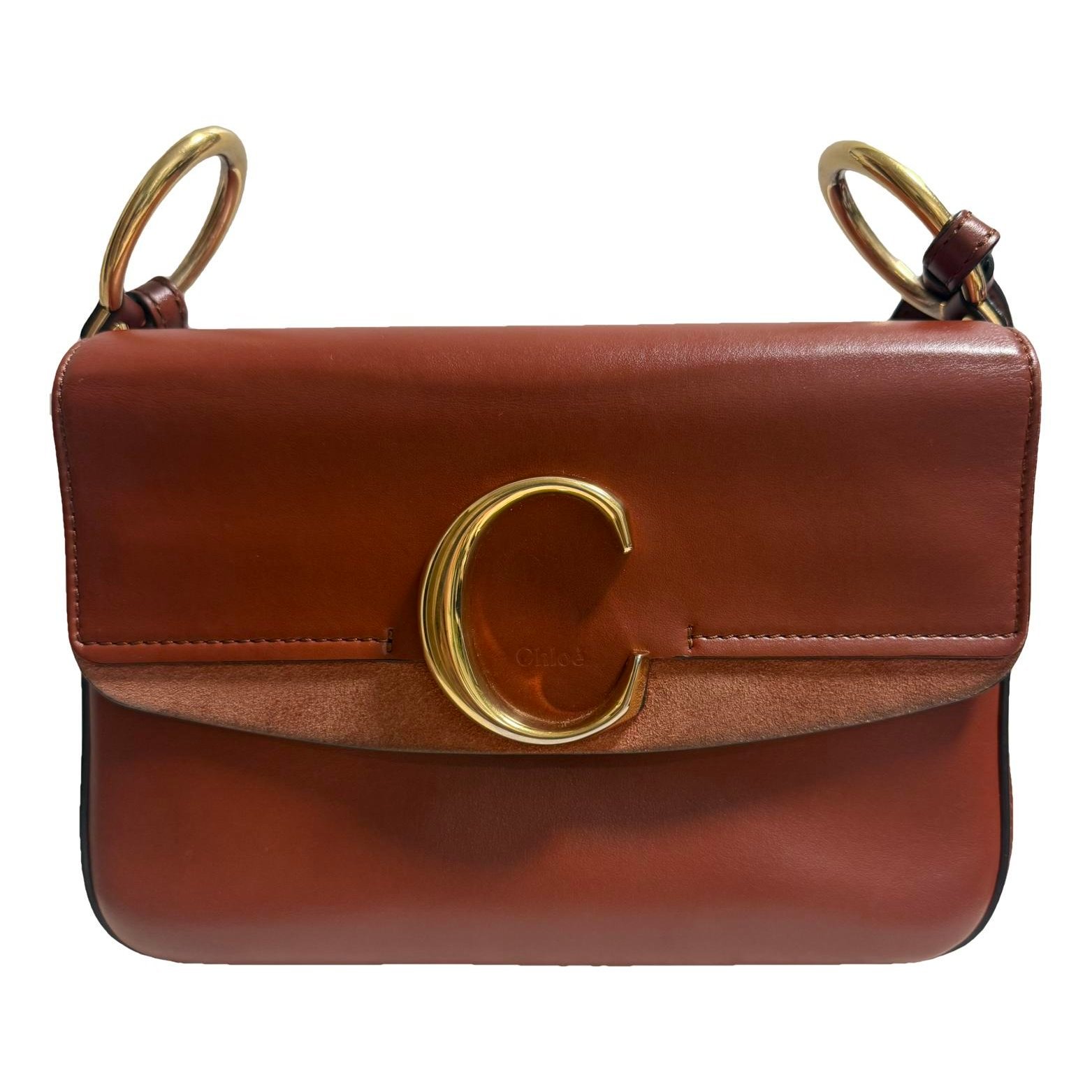 C leather crossbody bag
