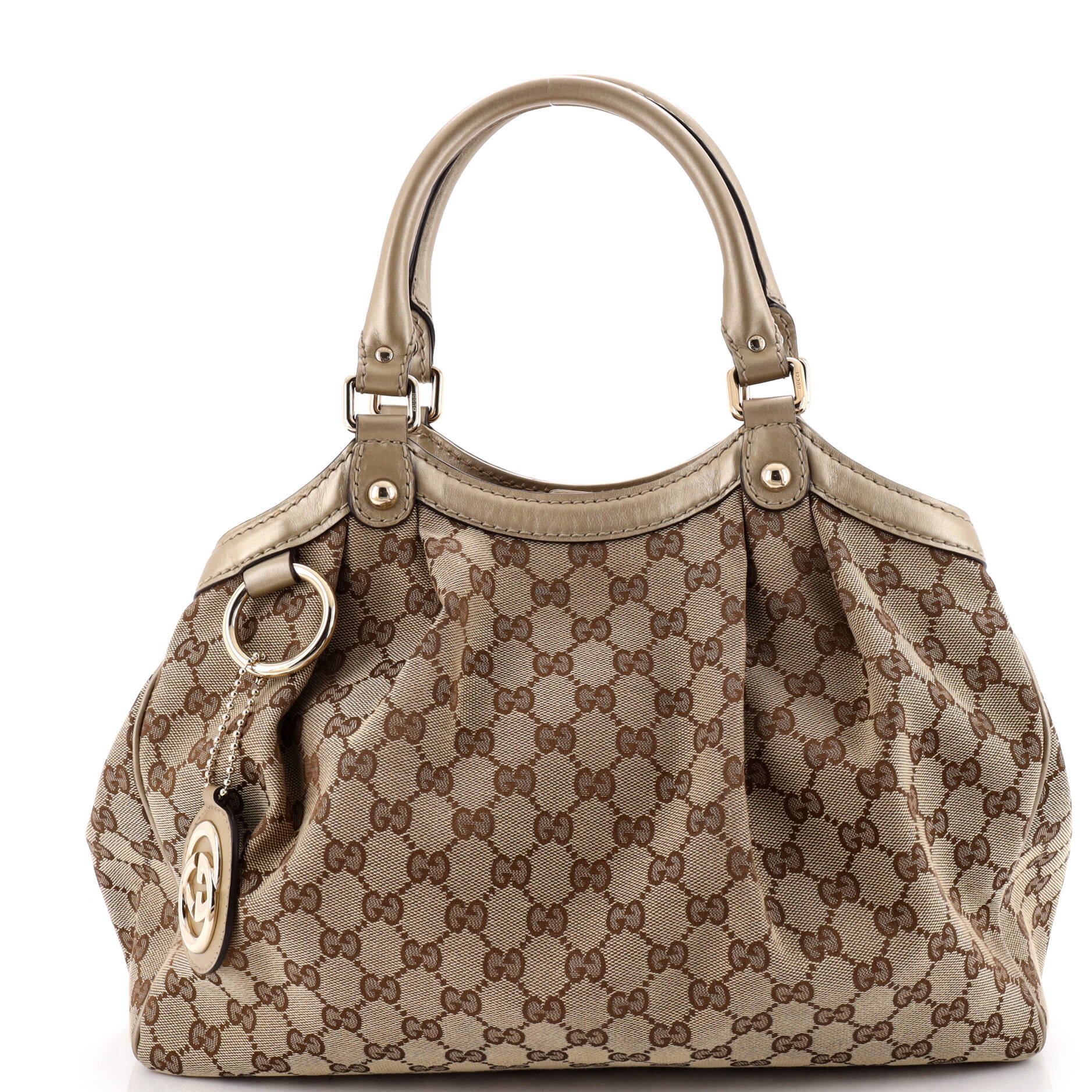 Sukey Tote GG Canvas with Leather Medium