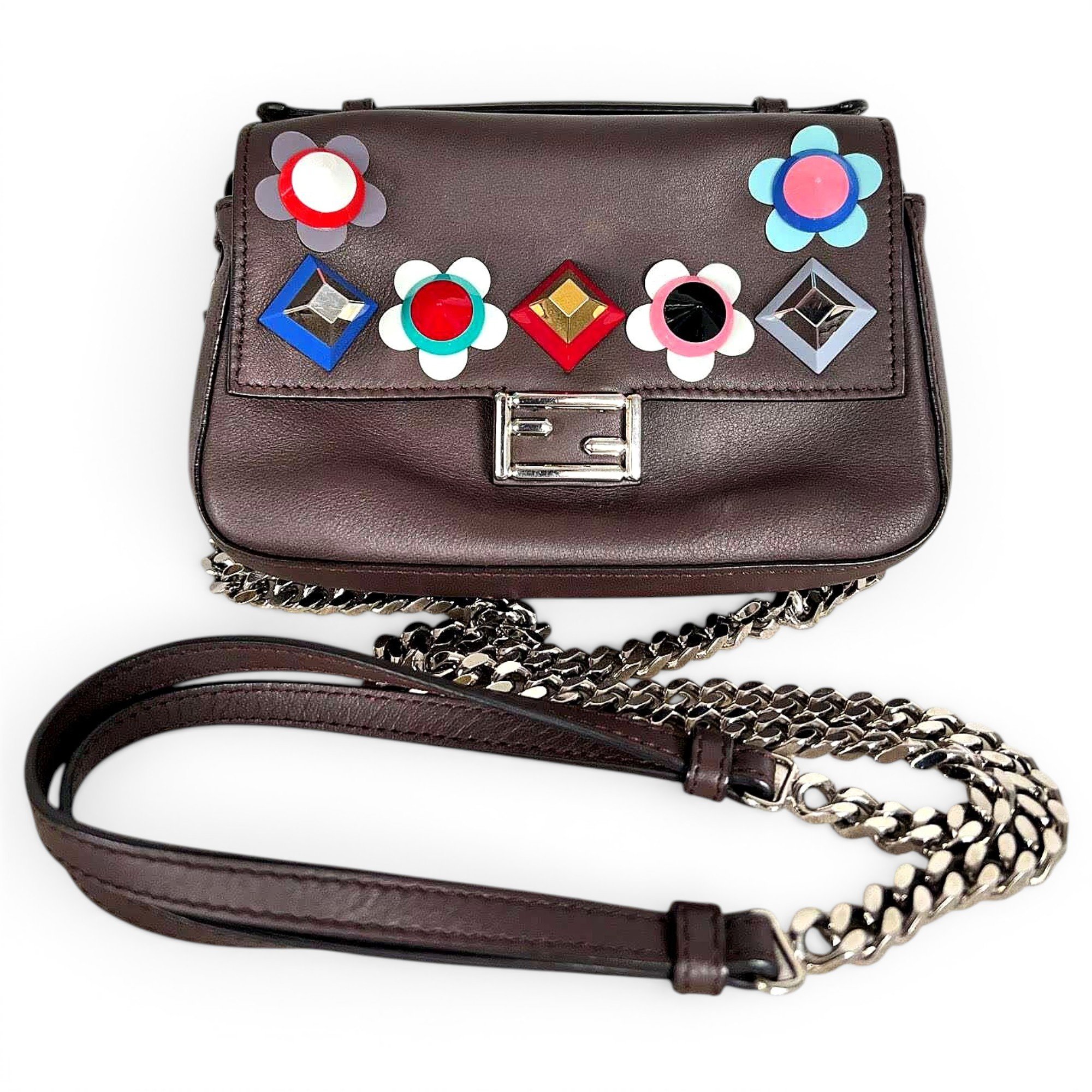 Baguette leather handbag