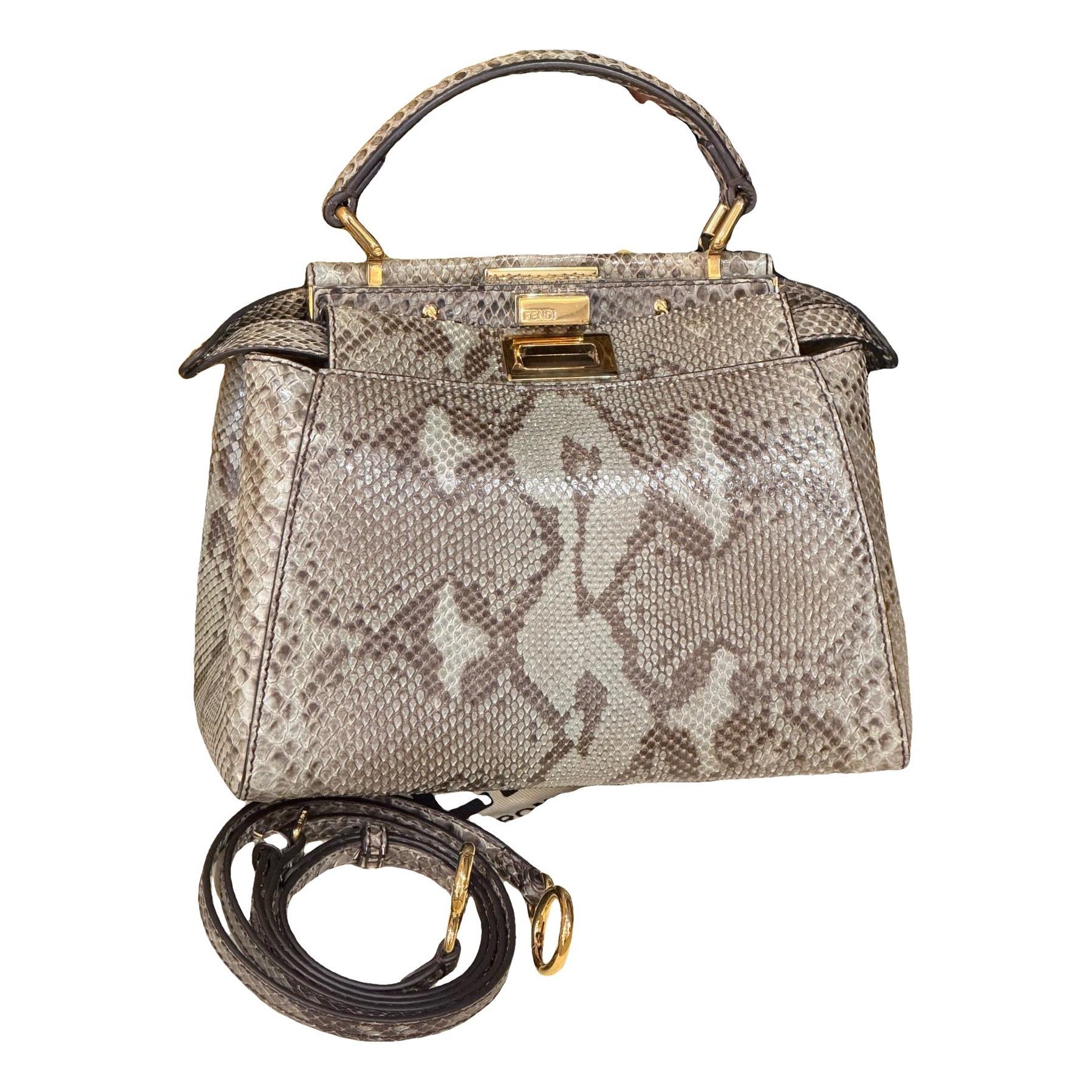 Peekaboo leather handbag
