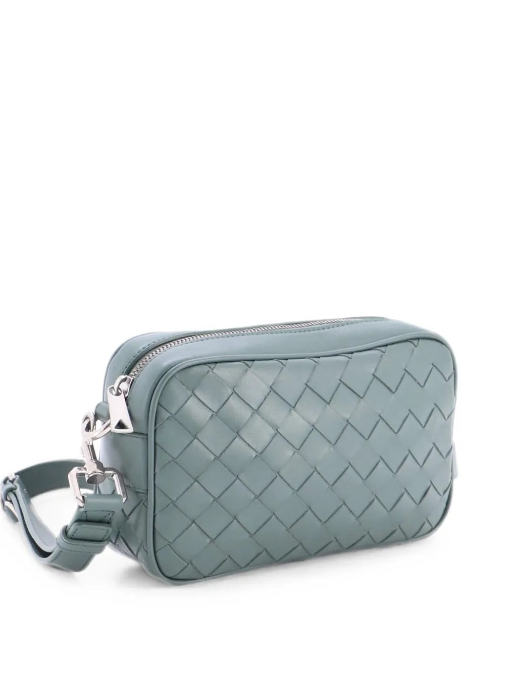 Zip Camera Bag Intrecciato Nappa Small crossbody bag