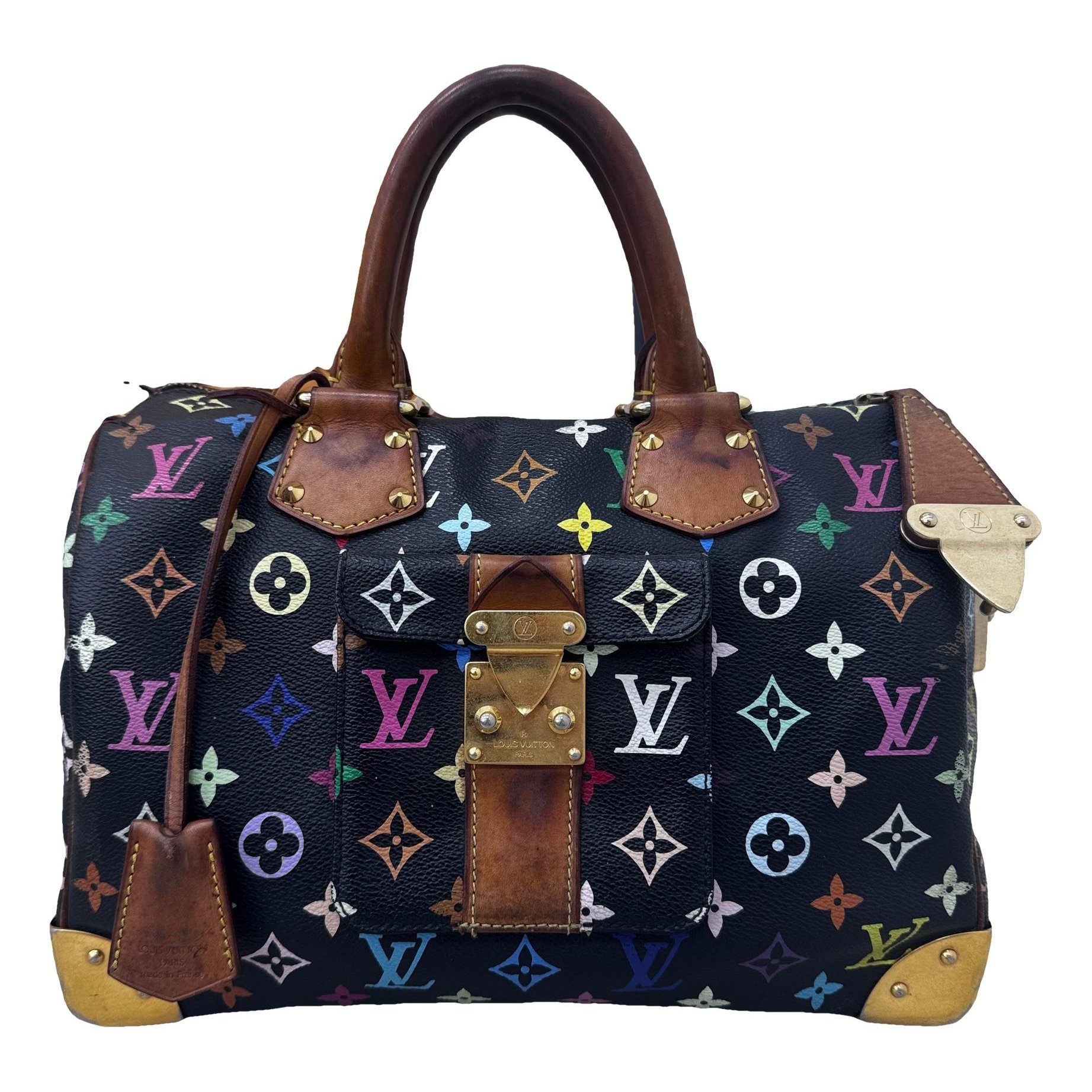 Speedy leather handbag