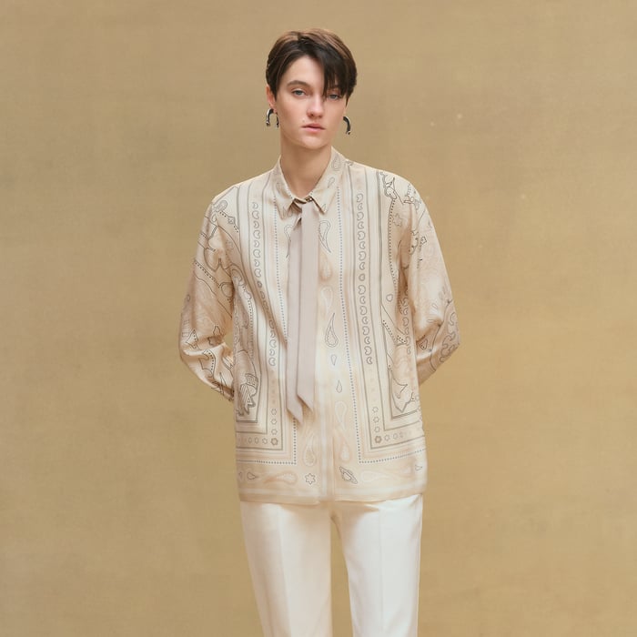 Blanc Perle "Candy Libris Bandana" Classic Shirt