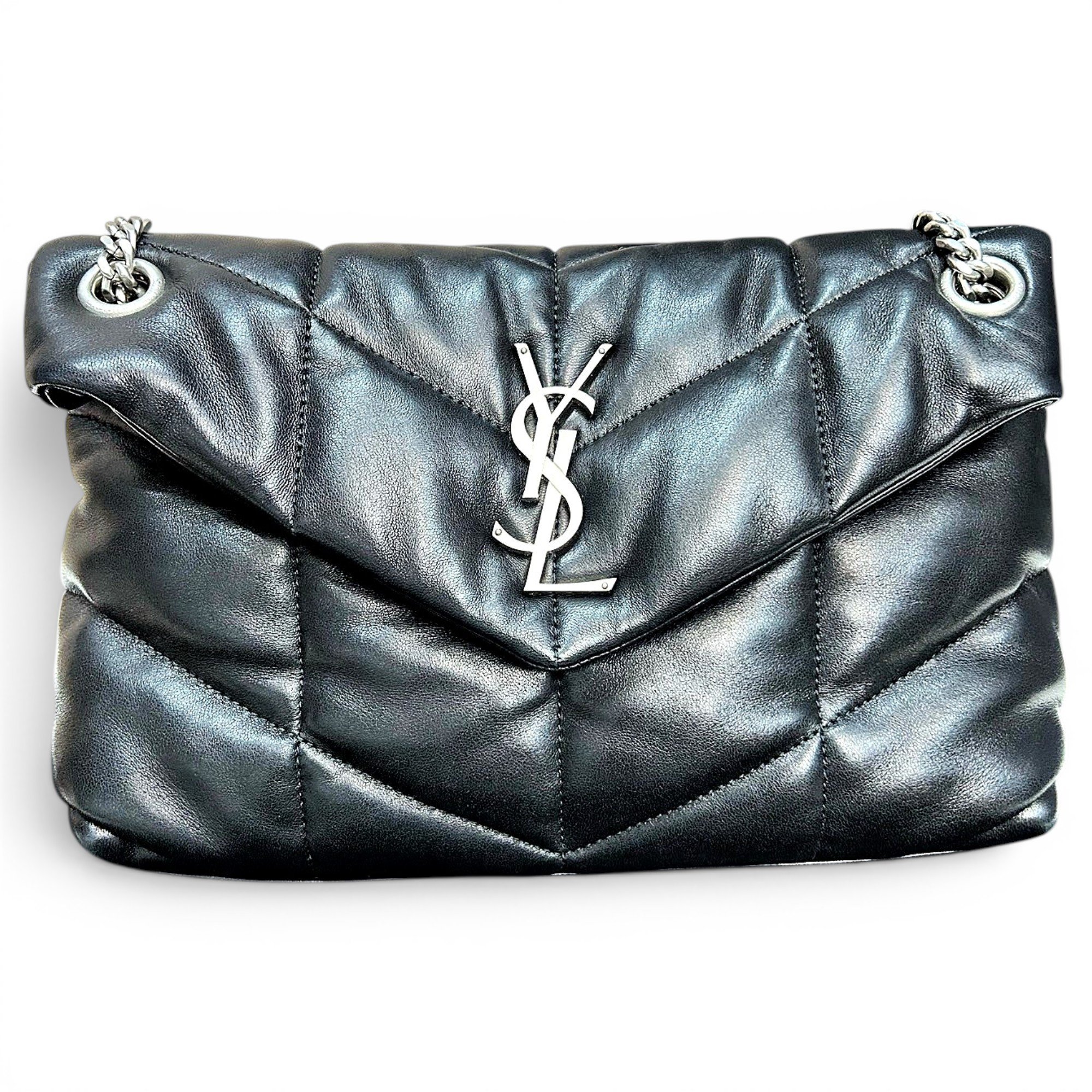 Loulou Puffer leather crossbody bag