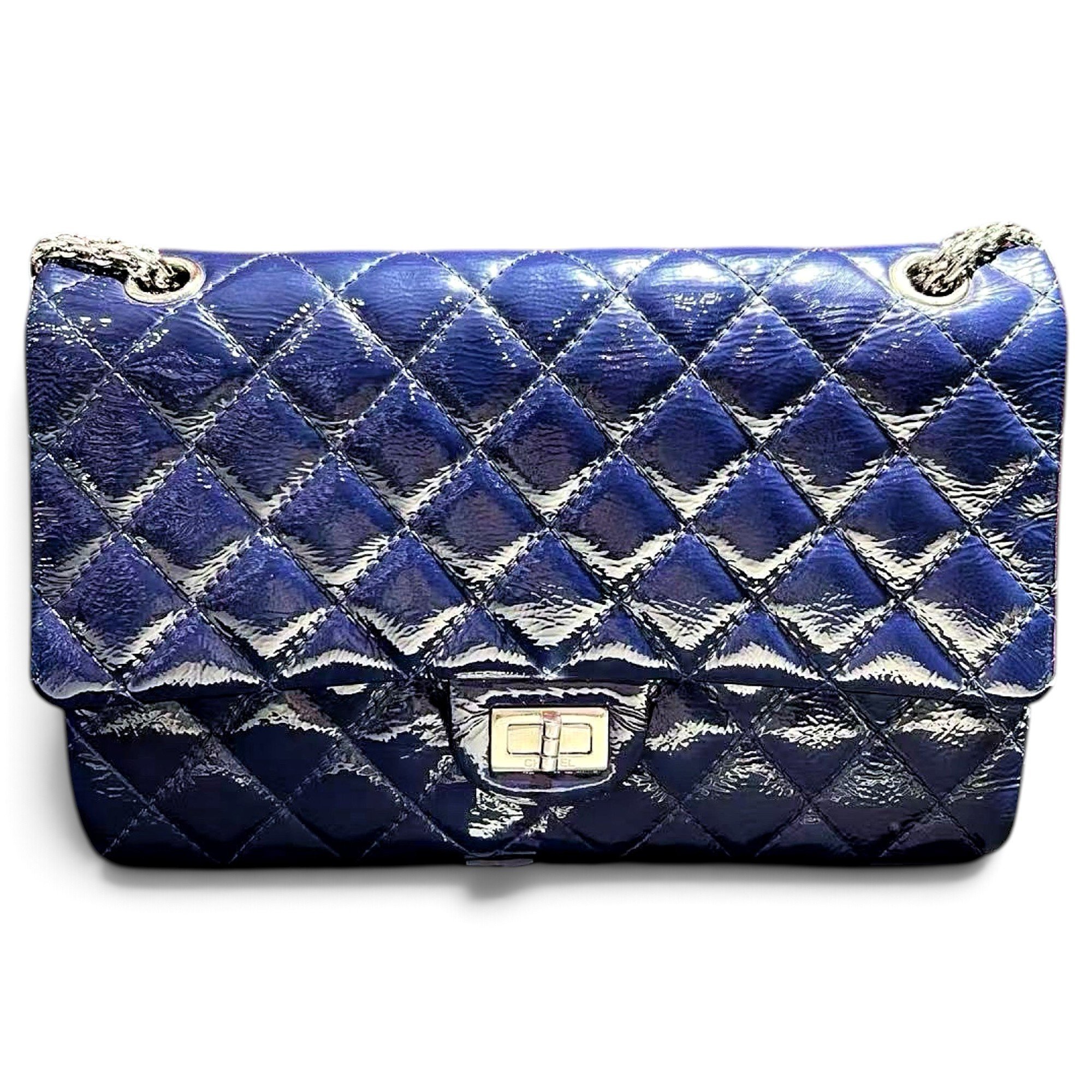 2.55 patent leather handbag