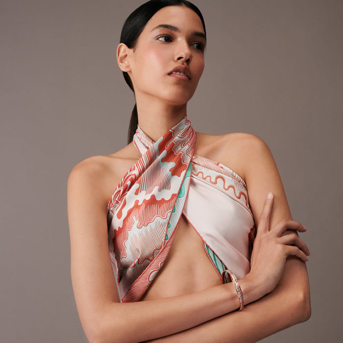 Cheval Sirene Double Face Scarf 90