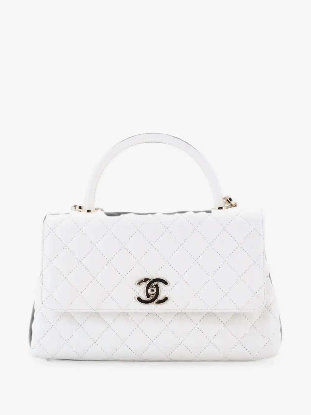Coco Top Handle Bag Quilted Caviar Small crossbody bag