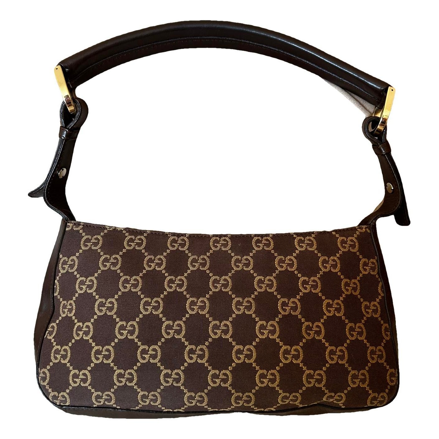 Leather clutch bag