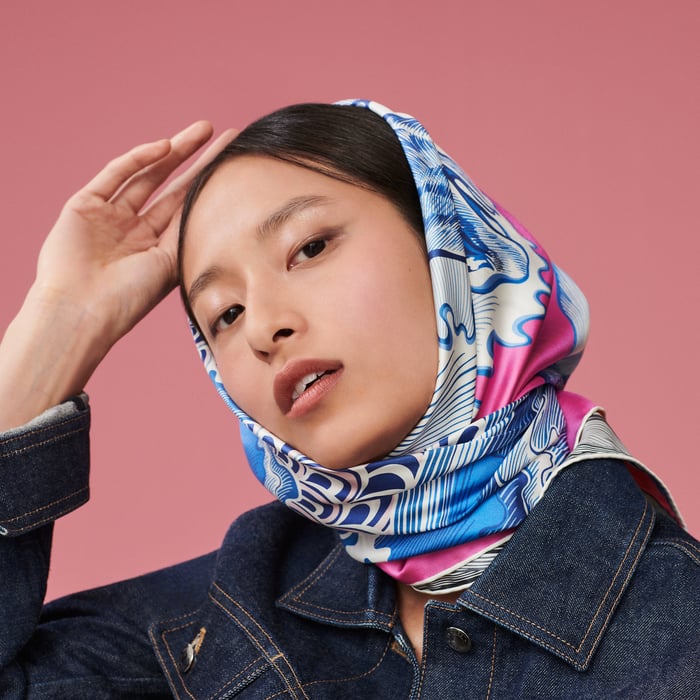 Cheval Sirene Double Face Scarf 90