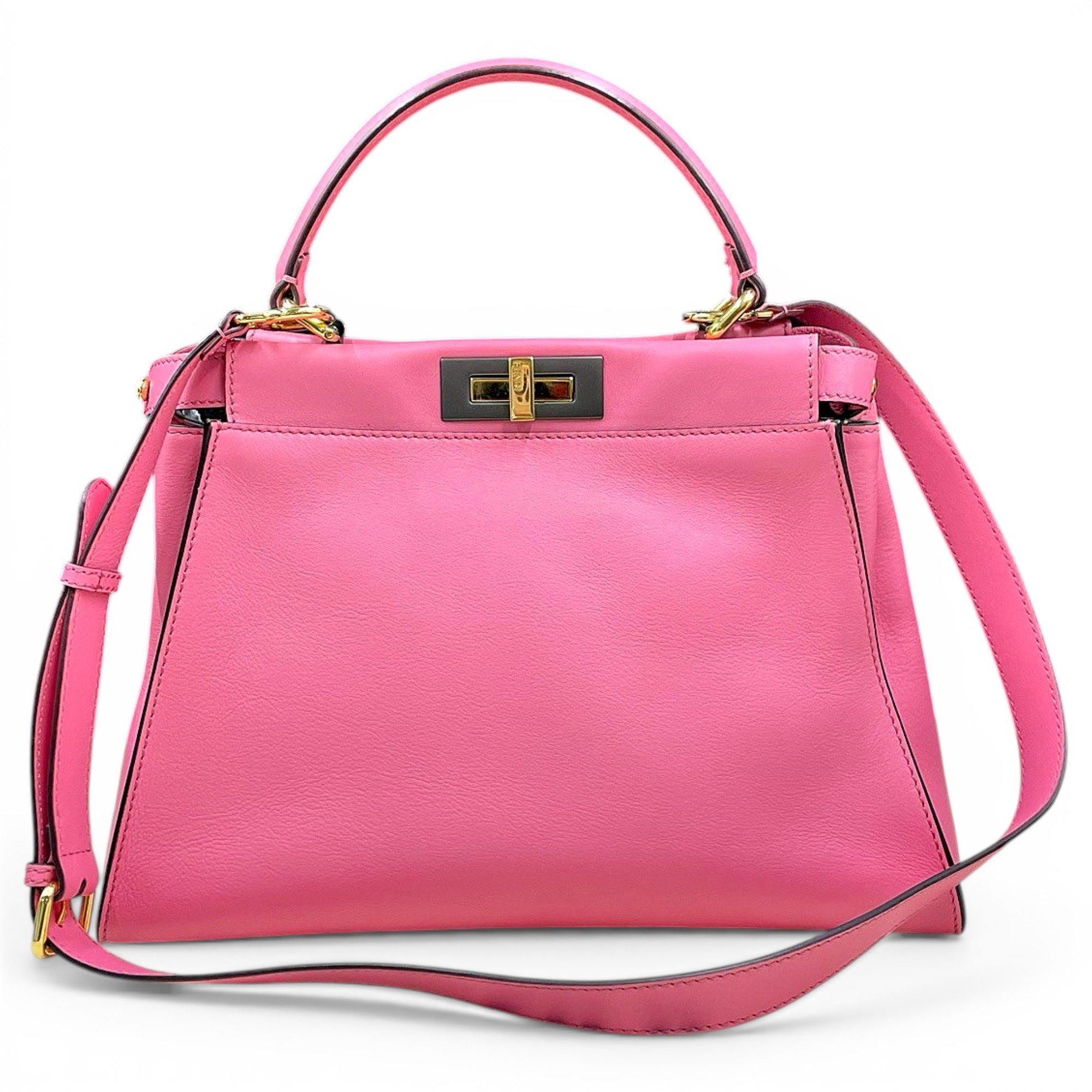 Peekaboo leather handbag