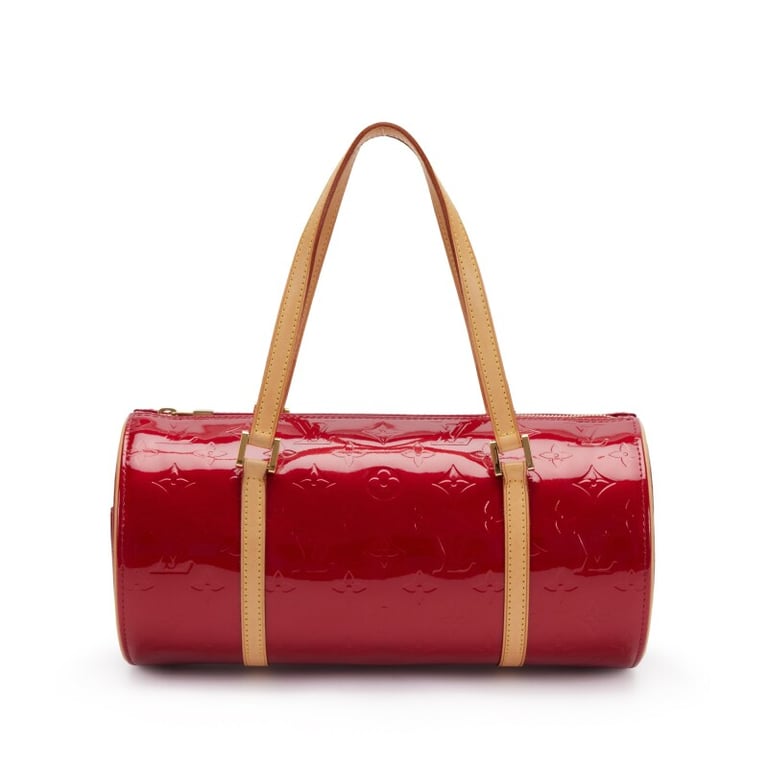 Louis Vuitton Red Monogram Vernis Papillon 30 Gold-Color Hardware, 2007