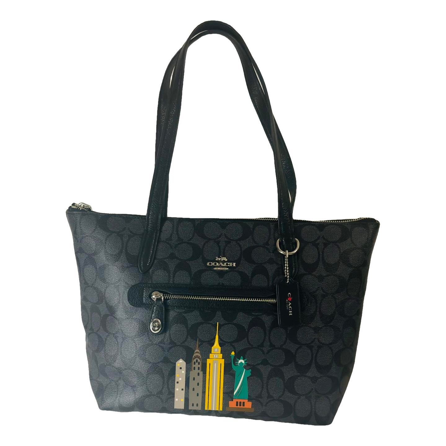 CITY ZIP TOTE leather bag