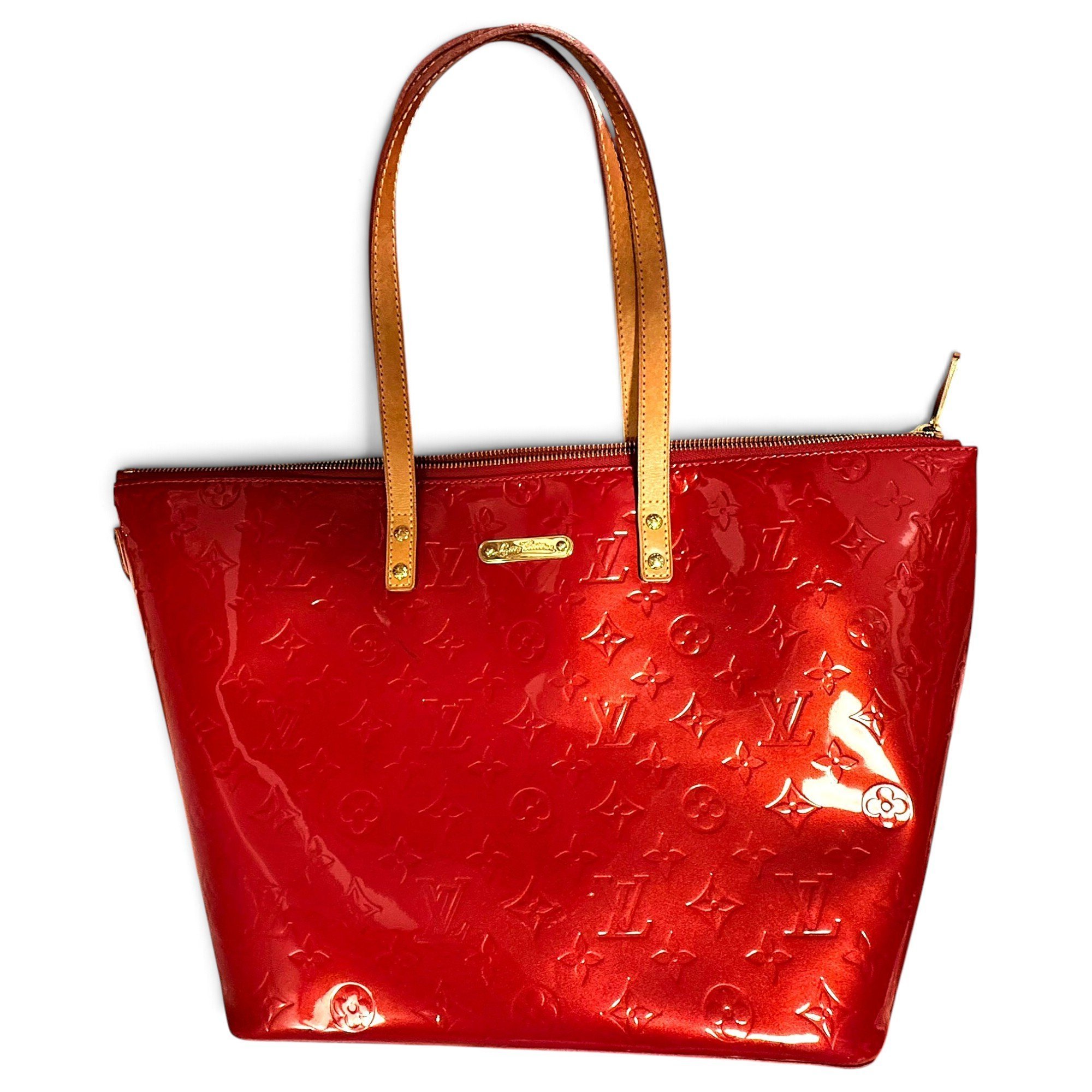 Houston patent leather tote