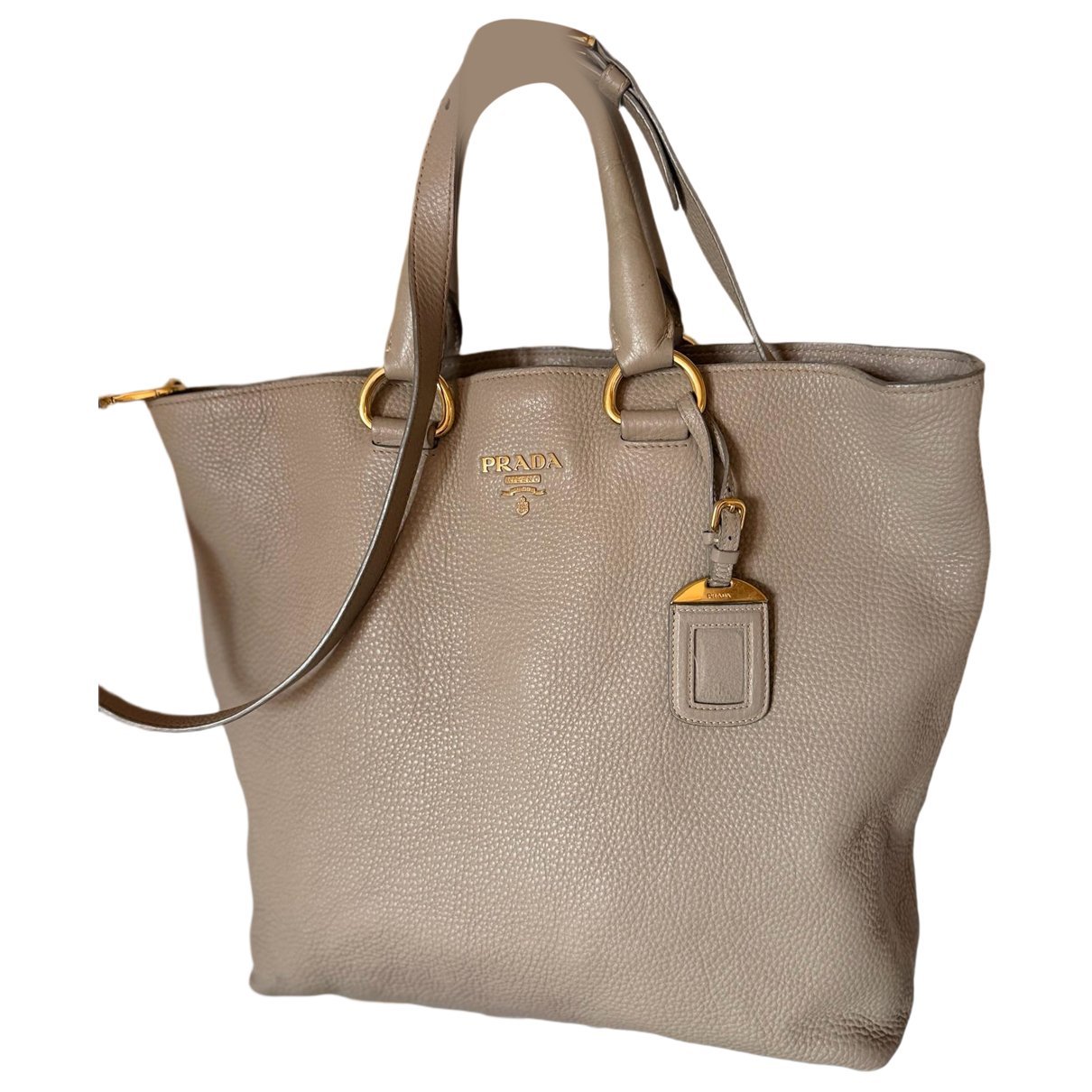 Monochrome leather tote