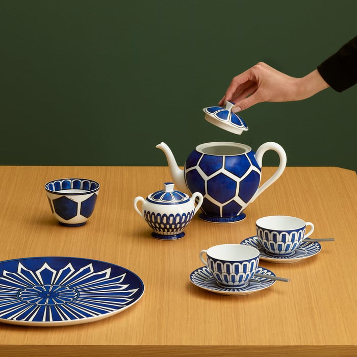 Sans Coloris Bleus d'Ailleurs Tart Platter