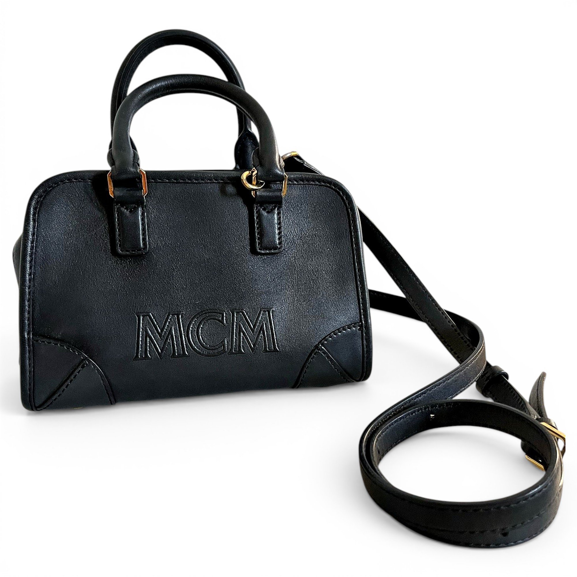 MCM Boston leather crossbody bag