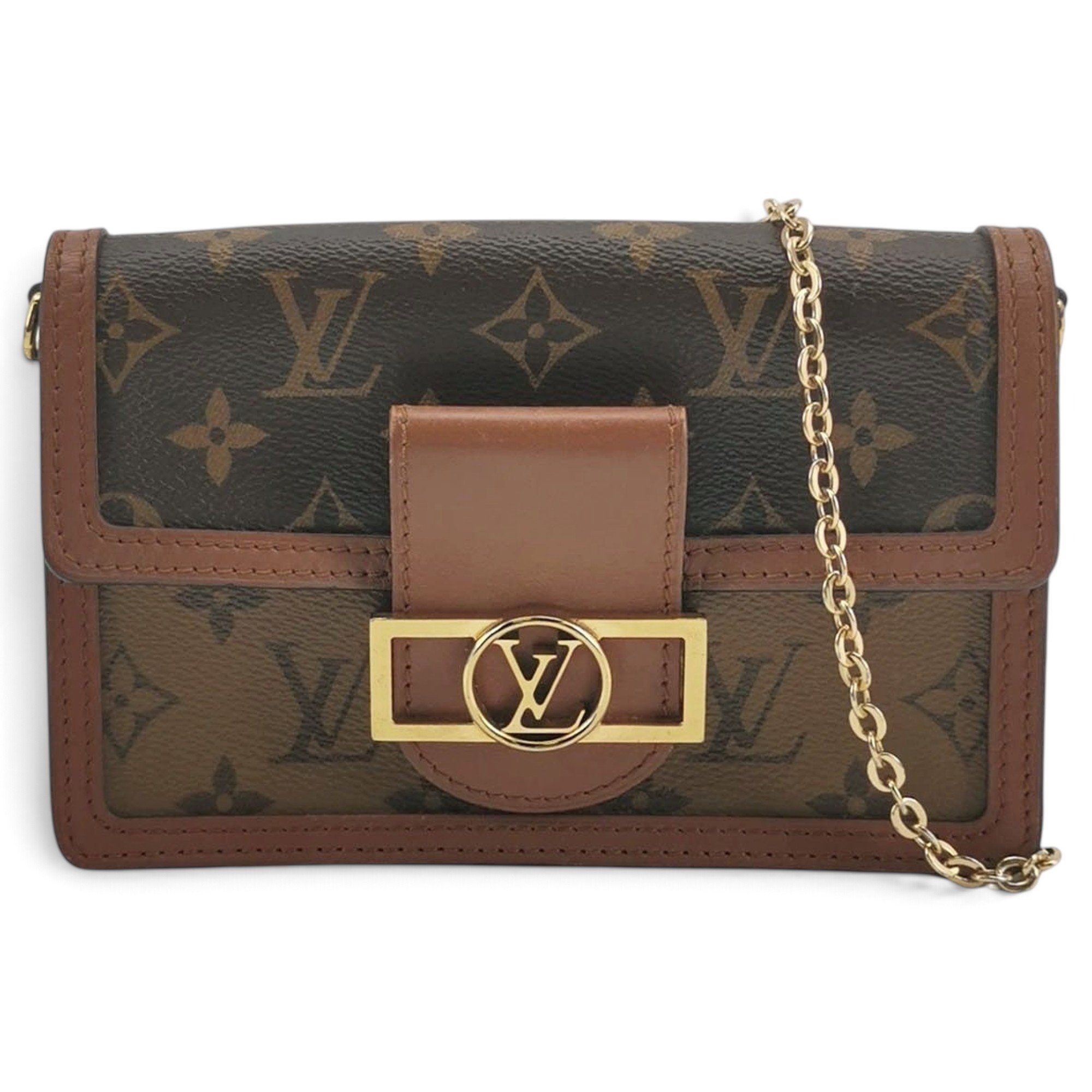 Dauphine leather handbag