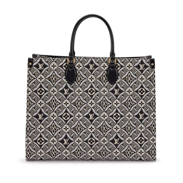 Louis Vuitton Black and Grey Monogram Jacquard Since 1854 OnTheGo GM Gold Hardware, 2020