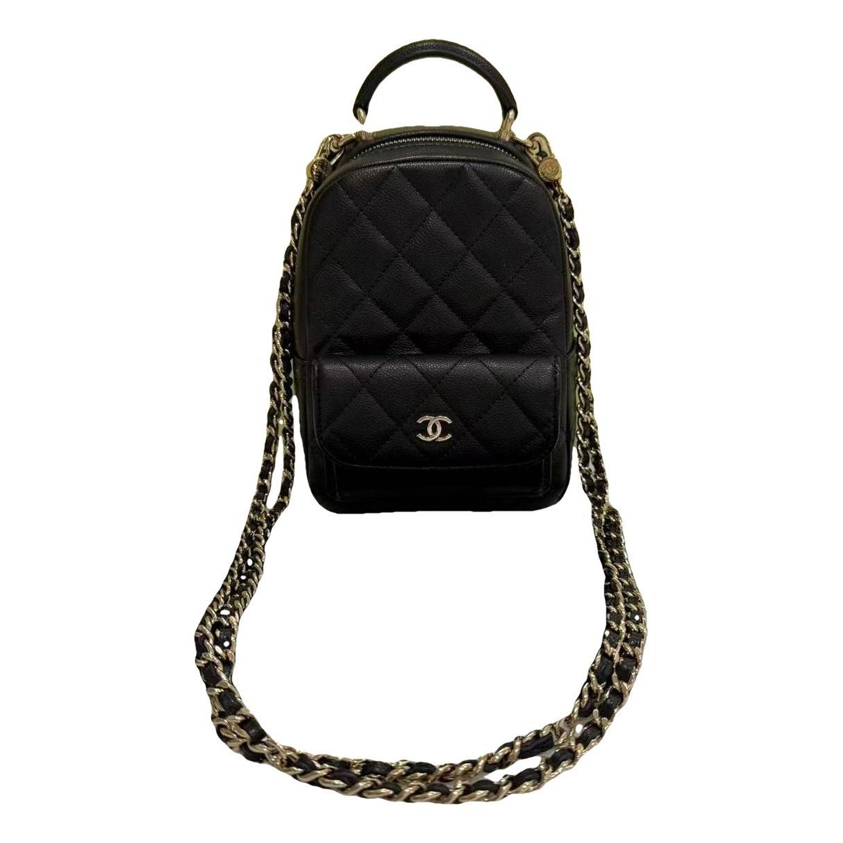 Leather backpack