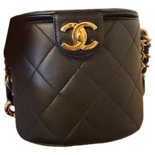Vanity leather handbag
