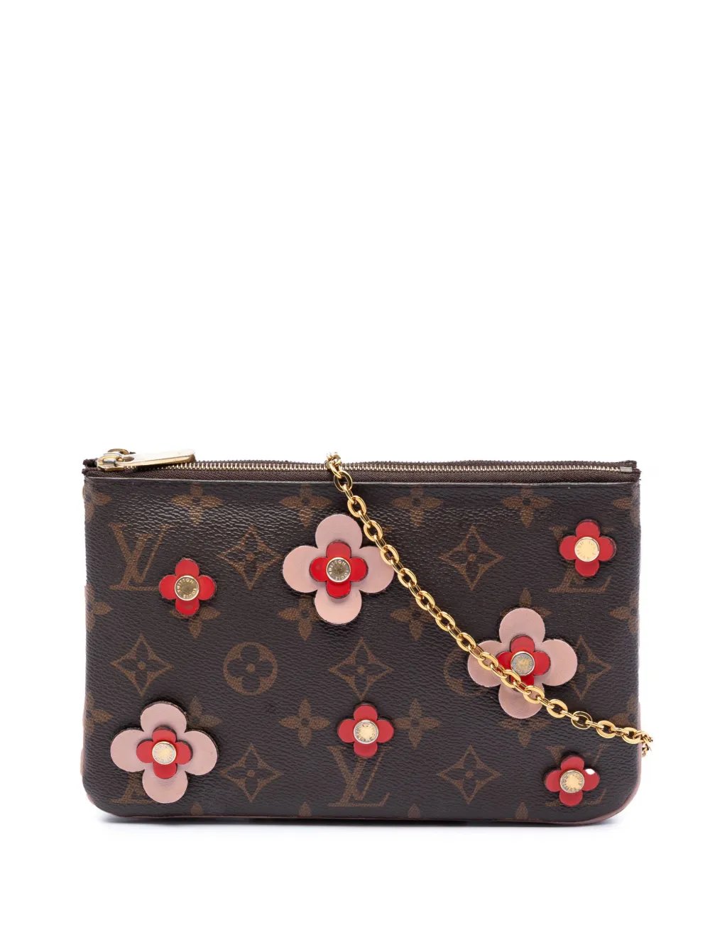 2019 Monogram Blooming Flowers Double Zip Pochette crossbody bag
