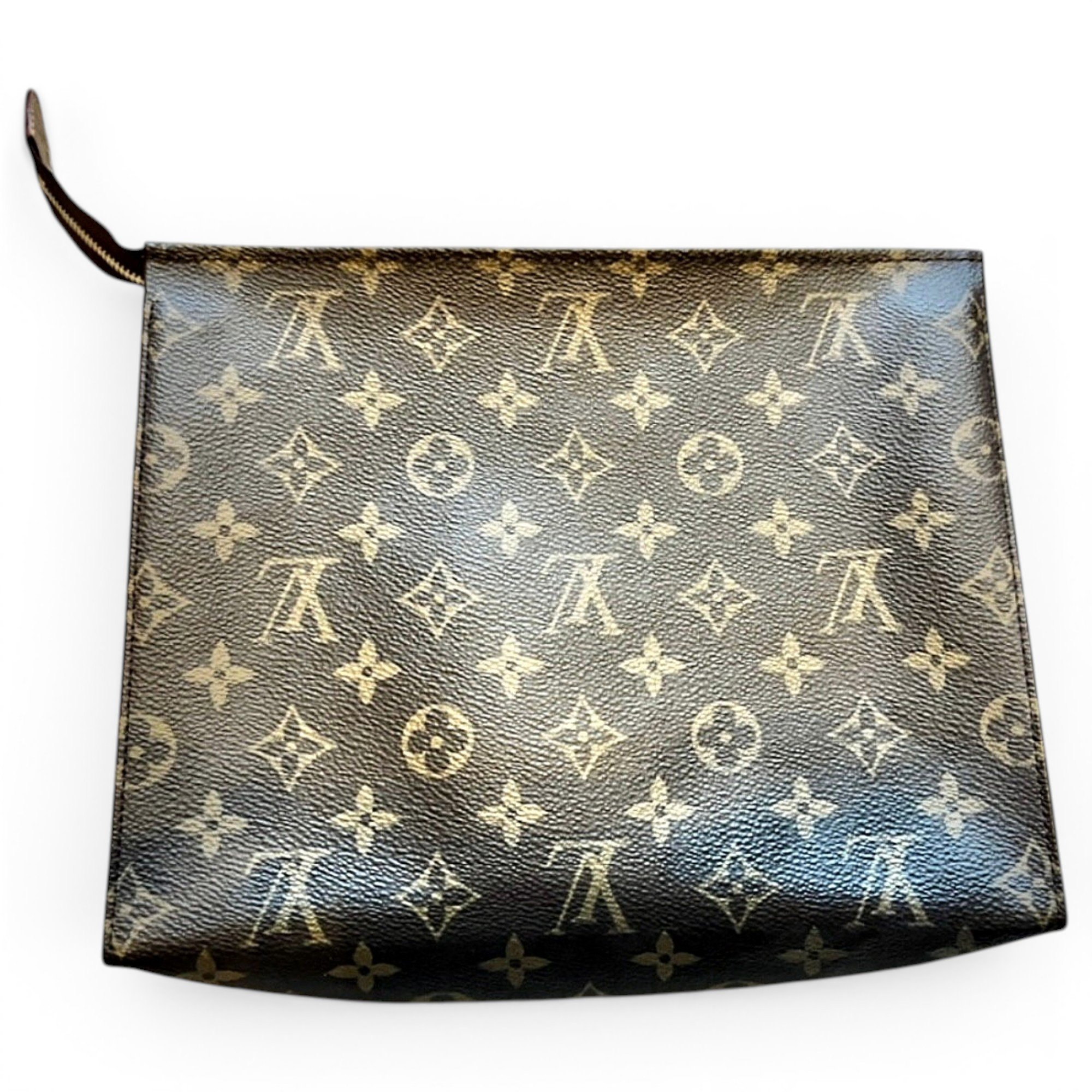 Leather clutch bag