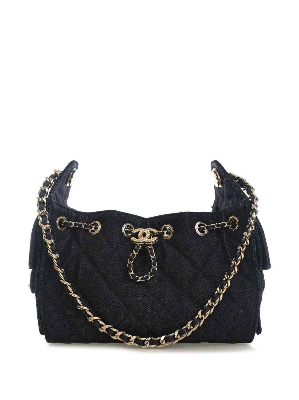 2021-2026 Mini Quilted Denim 25 Hobo shoulder bag