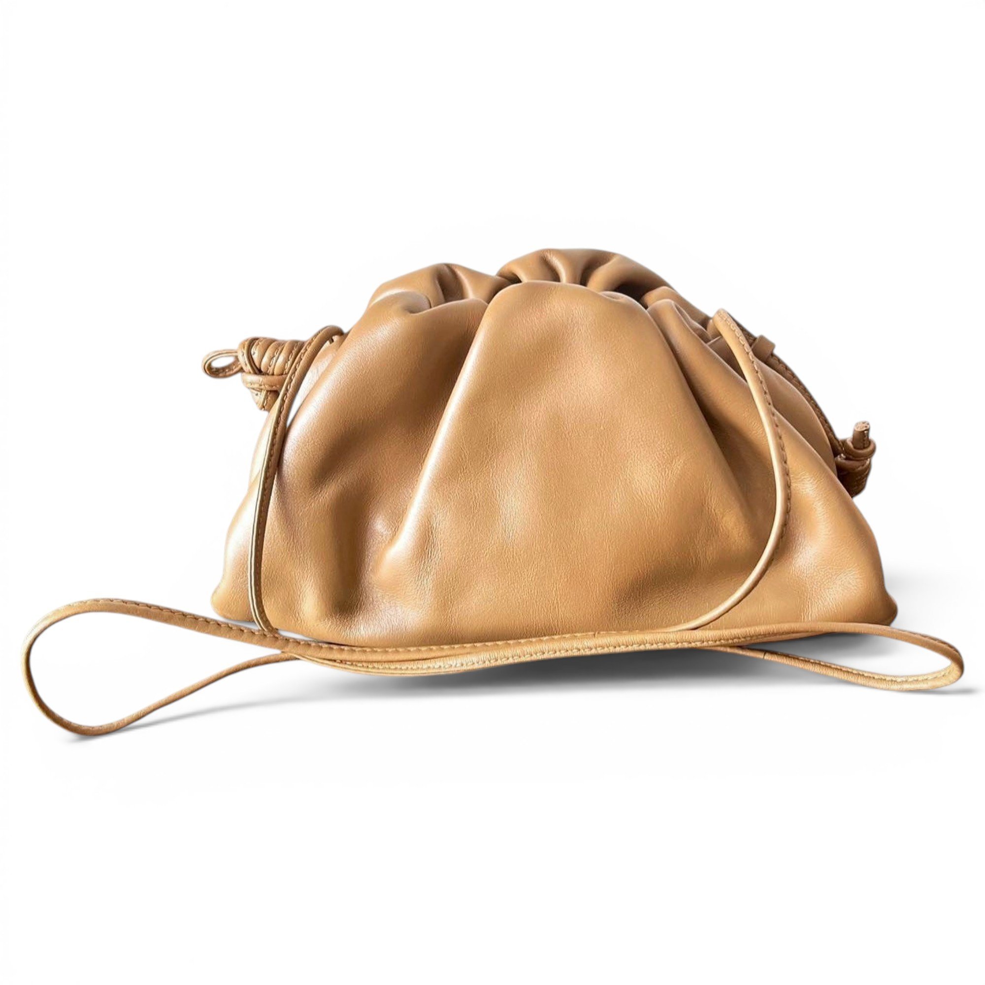 Pouch leather handbag