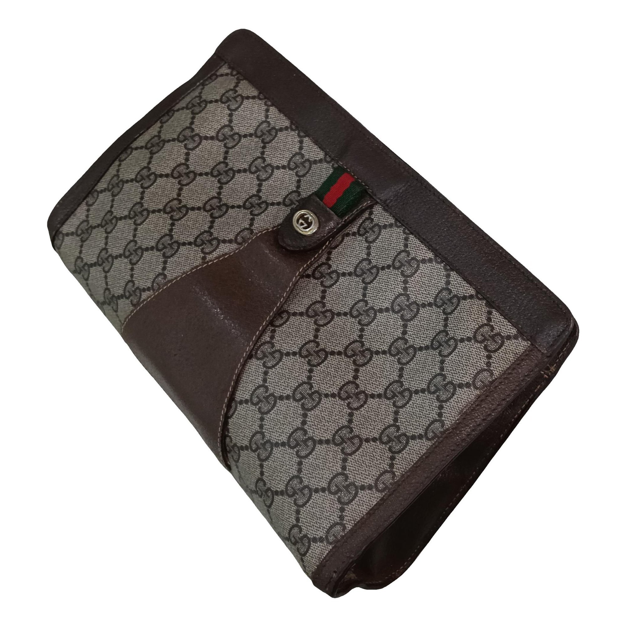 Patent leather clutch bag