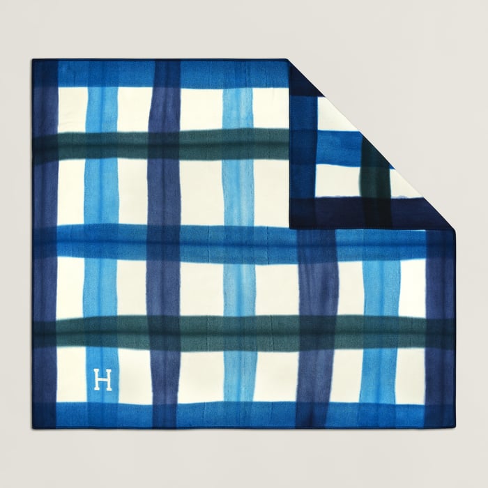 Azur Tartan Dye Bed Cover