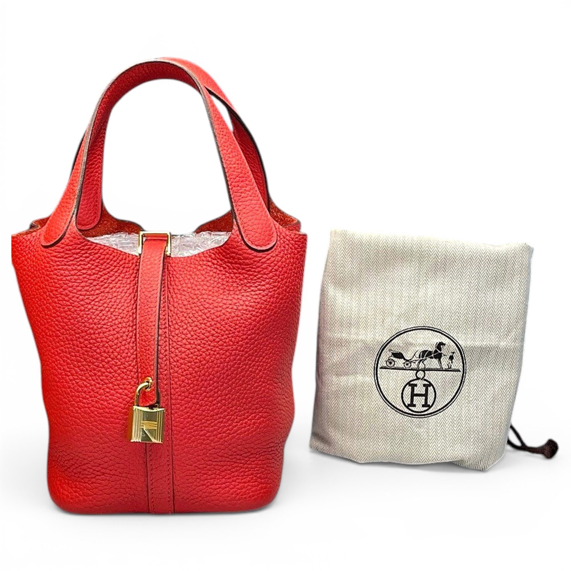 Picotin leather handbag