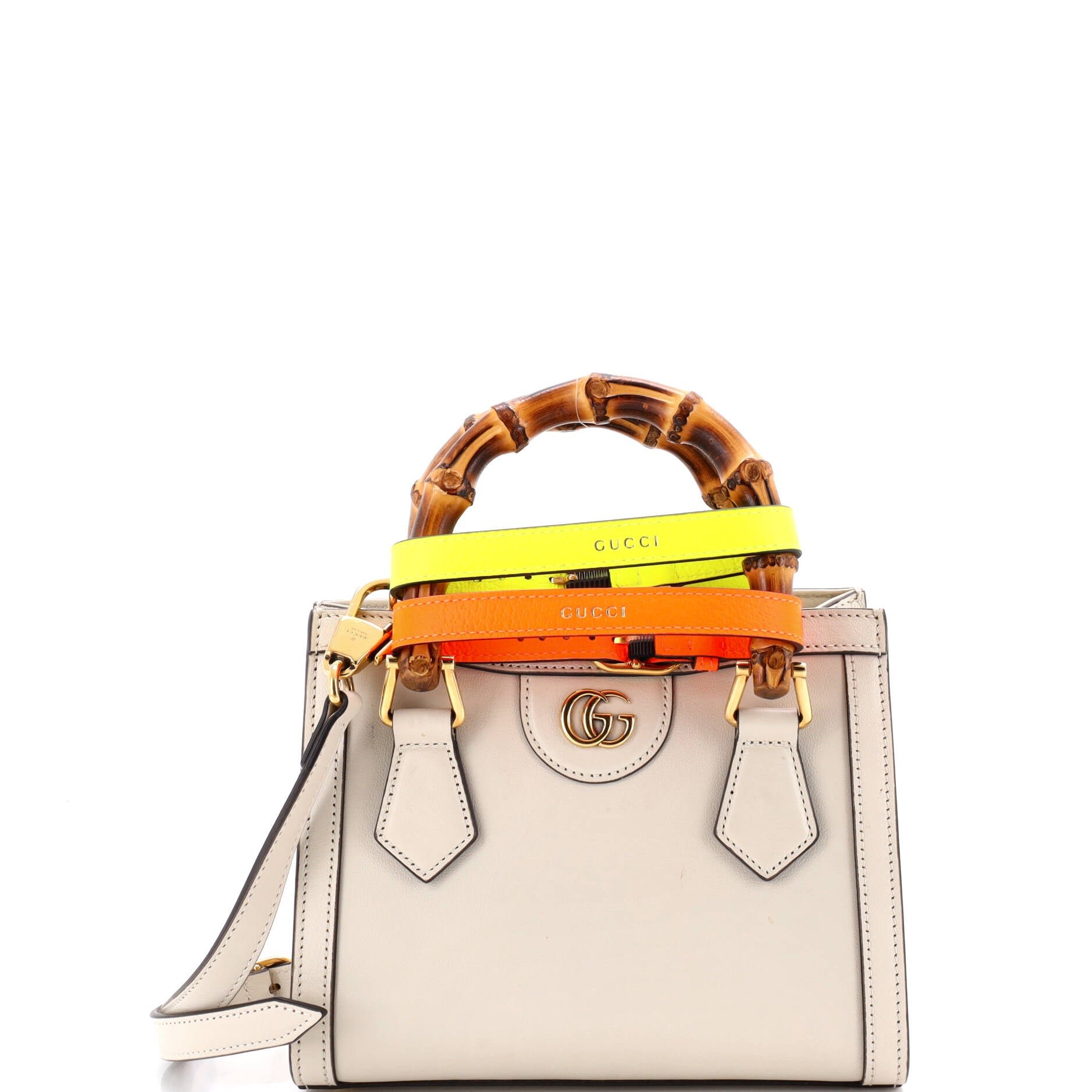 Diana NM Bamboo Handle Tote Leather Mini