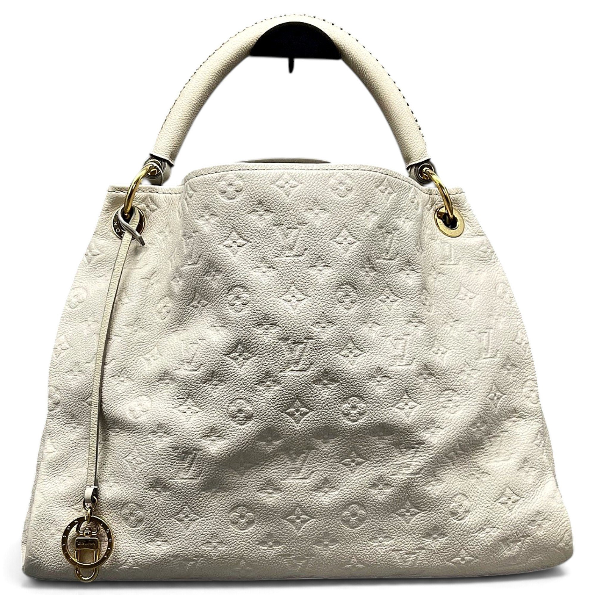 Artsy leather handbag