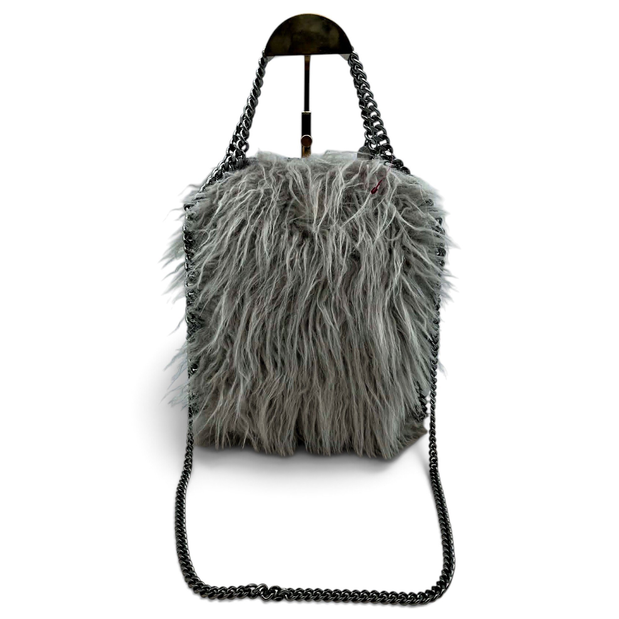 Faux fur handbag